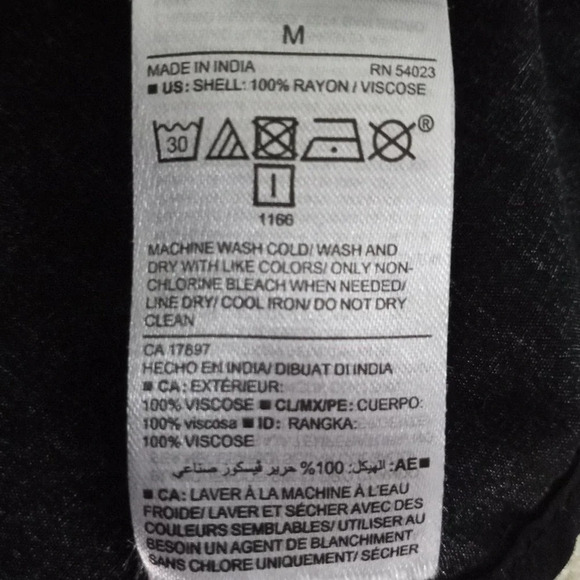 Old Navy Black Floral Boho Dress Size Medium - Picture 5 of 5